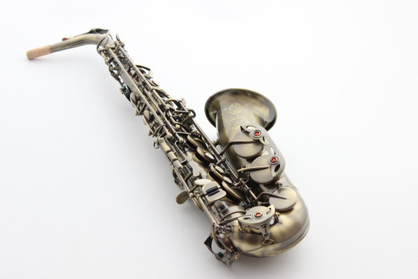 French Selmer 54 E Flat Alto Saxophone Top Musical Instrument Saxe Antique Copper Simulation Process Sax Salma