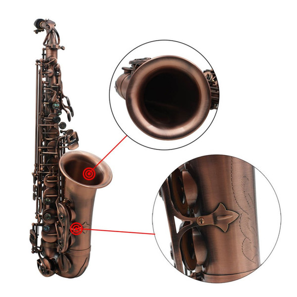 Alto copper Sax high grade red copper antique Alto Sax professional wind music wholesale