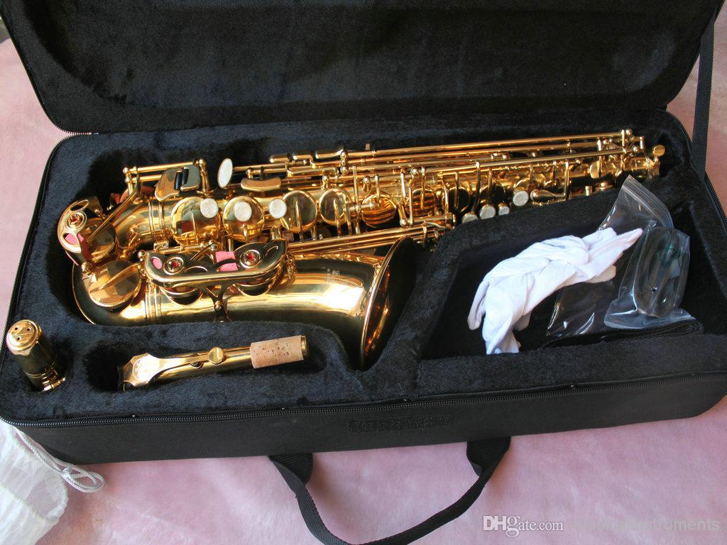 NEW Woodwind Alto Saxophone Student Gold Alto Saxophone Beautiful Musical instruments Free shipping