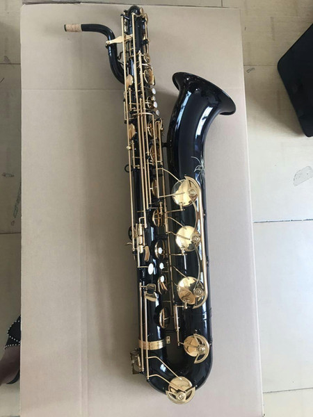 SELMER 54 Eb Baritone Saxophone Brass Black Nickel Gold Body Sax Low A High F Key, High Pitch F#, Front F# With Case