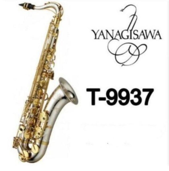 Yanagizawa T-9937 gold key B flat Music instrument SilverTenor saxophone professional grade Tenor saxophone Free shipping