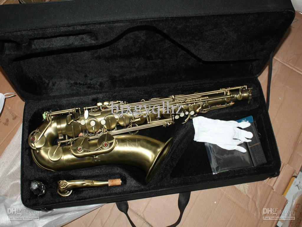 HOT Antique copper 54 Tenor saxaphone High F with case Wholesale Free shipping