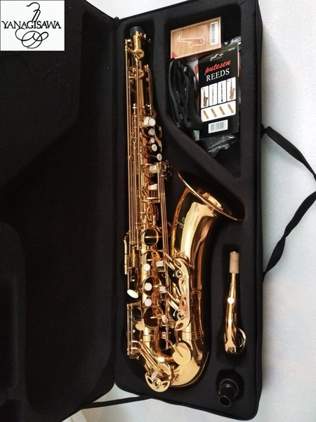 New Japanese Yanagisawa T-902 Tenor Saxophone Bb flat Lacquered gold musical instrument Tenor saxophone professional With case Accessories