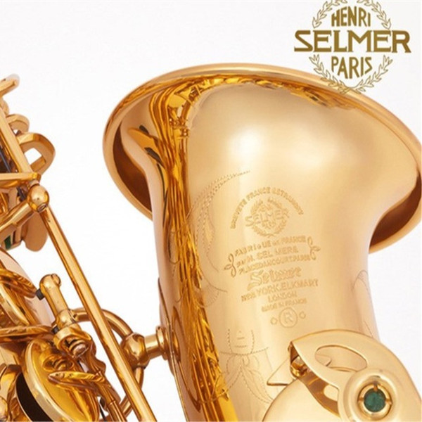 Selmer MARK VI Model Alto Saxophone E-flat Sax Gold Lacquer Professional Brass Instruments + hard leather case