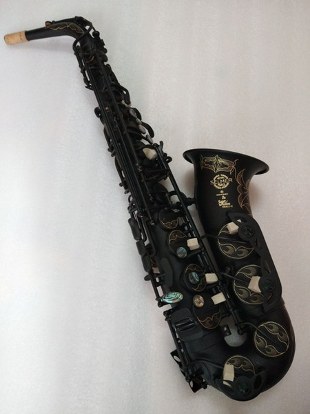 NEW France SELMER 802 E-flat Alto saxophone Unique Sax black paint Music Instruments Perfect Quality With Case Free Shipping