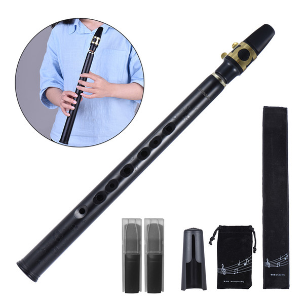 ammoon Mini Saxophone Pocket Bb Saxophone Sax ABS with Alto Mouthpieces 2pcs Reed Carrying Bag Woodwind Instrument