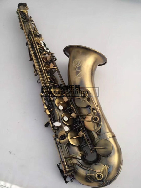 Selmer54 B flat tenor saxophone TOP Musical Instrument Antique copper simulation Professional DHL / UPS Free Shipping