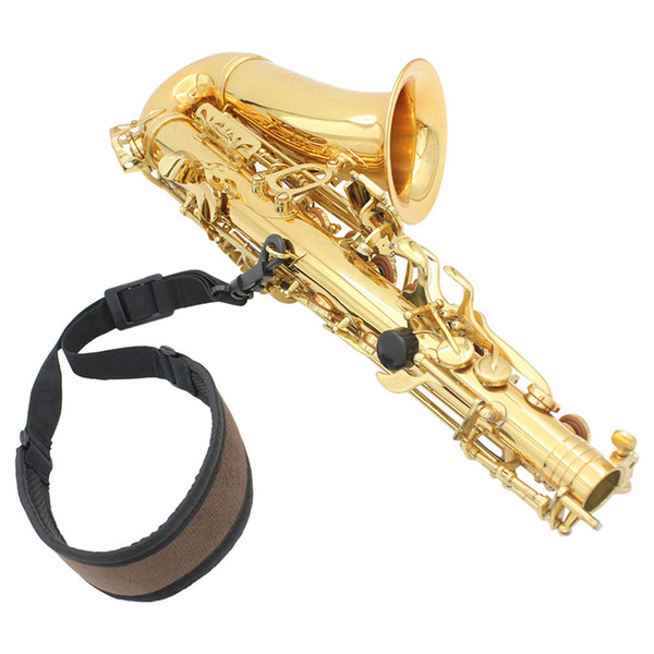 38-54cm Adjustable Saxophone Sax Neck Strap Cotton Padded With Hook Clasp Saxophone Accessories