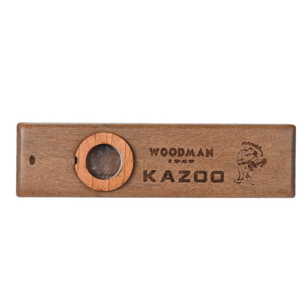 Wooden Kazoo Musical Instrument Ukulele Guitar Partner Harmonica For Music Lover