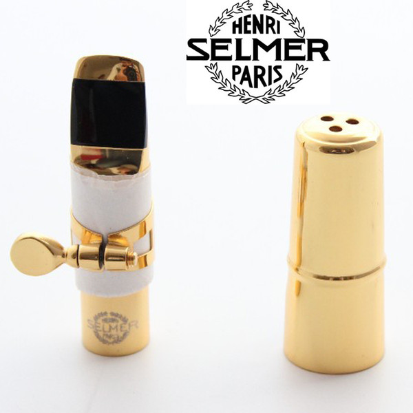 Selmer Sax Metal Mouthpiece Alto Tenor Soprano Saxophone Professional Saxophone Mouthpiece S90 Number 5 6 7 8 9 Gold Lacquer