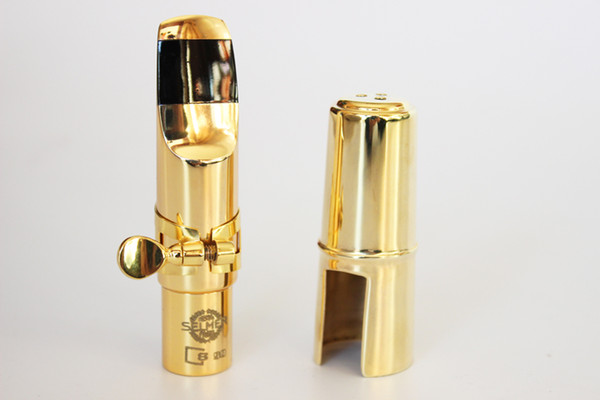 Brand New Selmer Metal Mouthpiece Alto Tenor Soprano Saxophone Professional Mouthpiece Sax S90 Number 5 6 7 8 9 Gold