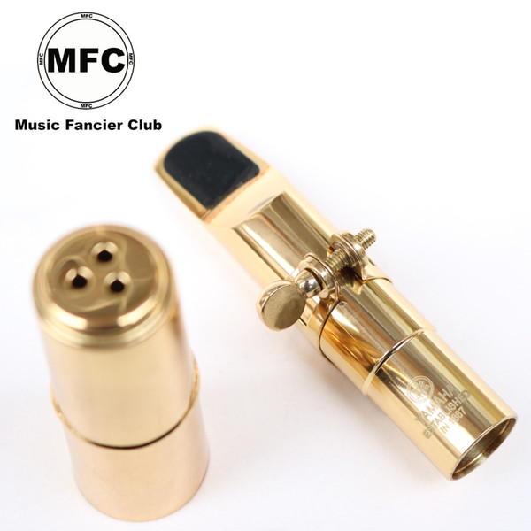 Brand New MFC Metal Mouthpiece Alto Tenor Soprano Saxophone Professional Metal Mouthpiece Sax Size 5 6 7 8 9 Gold