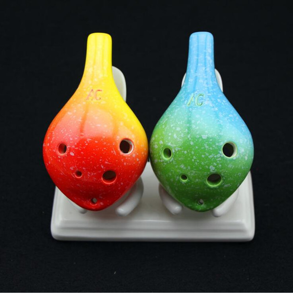 6-hole Ocarina 6-hole Alto C-tone Ocarina Chinese-style colorful-colored Ocarina