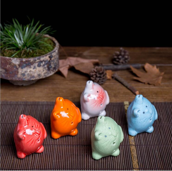 6 hole Ocarina Chinese characteristics Cute cat modeling Children's toys National musical instrument