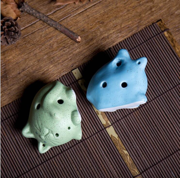 2018 new 6 hole Ocarina Chinese characteristics Cute cat modeling Children's toys National musical instrument