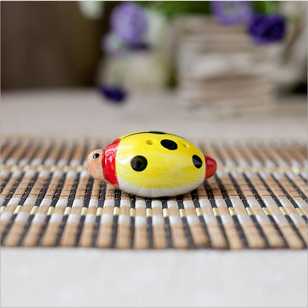 2018 Seven-spot ladybug (green) 6 hole Ocarina Ocarina crafts children's toy Ocarina