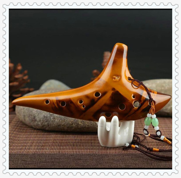 Ocarina Smoldering Alto C key Flute Handmade Ceramic Ocarina Musical Instrument Ocarina Zelda 12 Ceramic Flauta