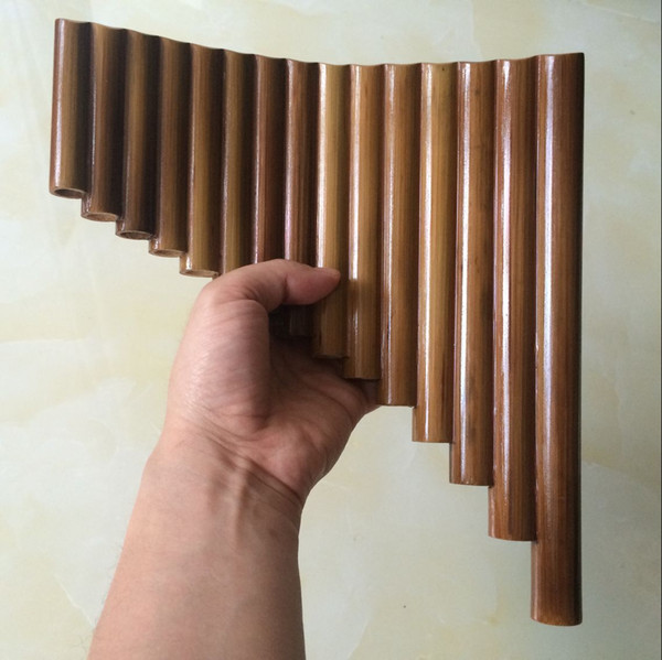 Pan Flute 15 Pipes Natural Bamboo Wind Instrument Panpipe G Key Flauta Xiao Handmade Panflute Flauta Folk Musical Instruments