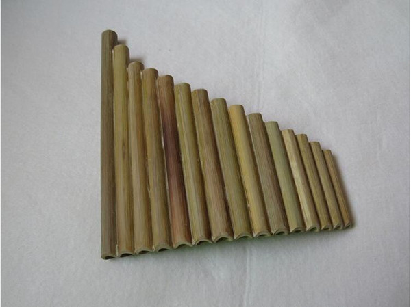 China UU Panflute Factory Direct Sales UU 15Pipes Arundo donax Reed Bamboo DIY Musical Toy Pan Flute Panpipe Children Instrument