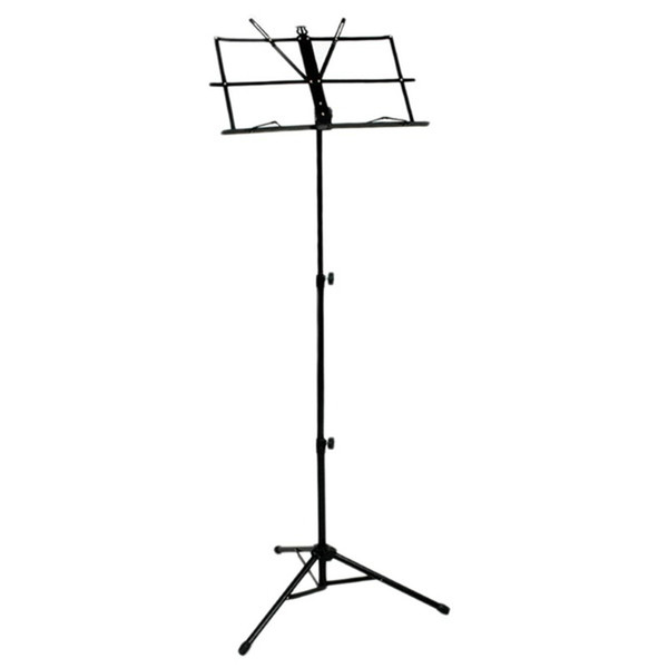 Folding Sheet Music iron Holder Stand with Bag (Color: Black)