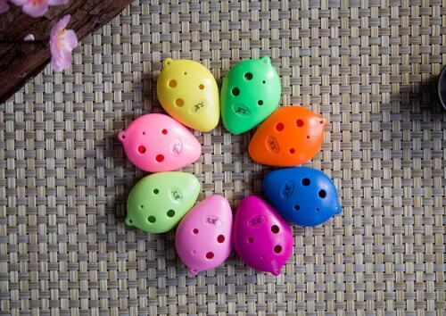 Multi Color 6 Holes SC Ocarina Musical Instrument Plastic Mini Ocarina Flute Hot Sale Worldwide Free Shipping