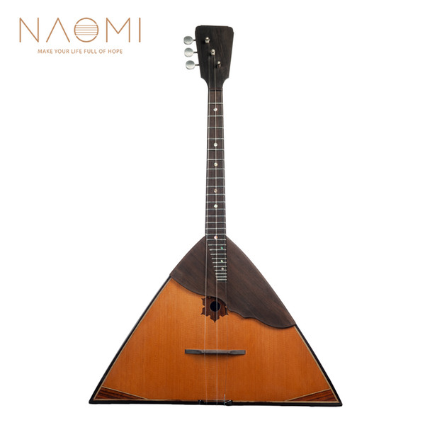 NAOMI Balalaika Spruce Russian Music Instrument Triangular Shape 3 Strings Music Instrument Bala Laika High Quality New