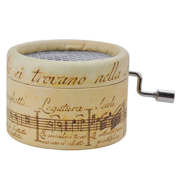 New Style Music Box Hand Crank Paper Music Boxes with 4 Style