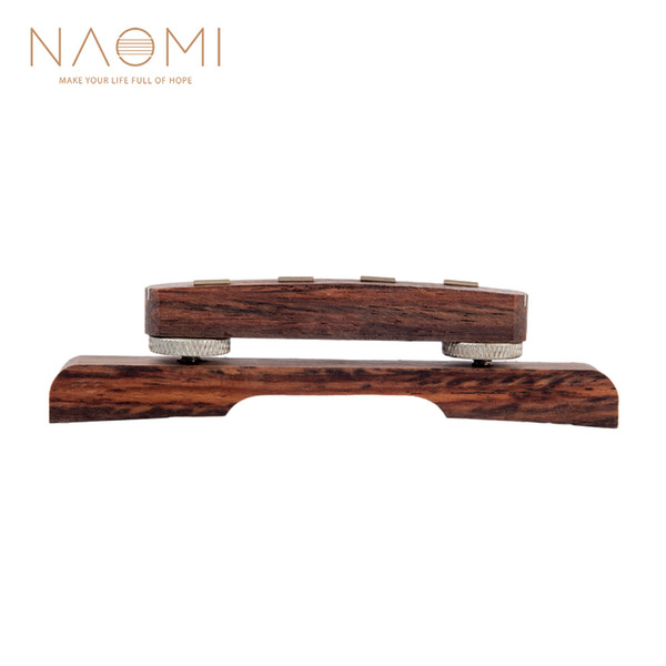 NAOMI Rosewood Mandolin Bridge Adjustable Bridge Replacement For Mandolin Guitar Parts Accessories New