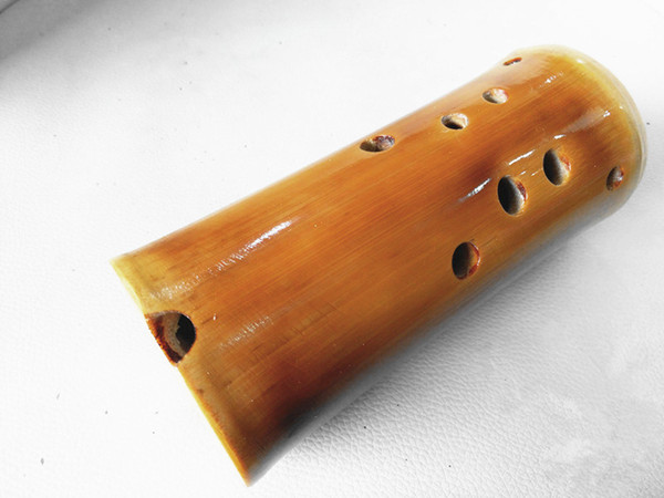 10 hole Chinese Bamboo Xun Flute Rock grain Pottery Dual-chamber Professional Clay Flauta Musical Instrument G/F key Bamboo Xun