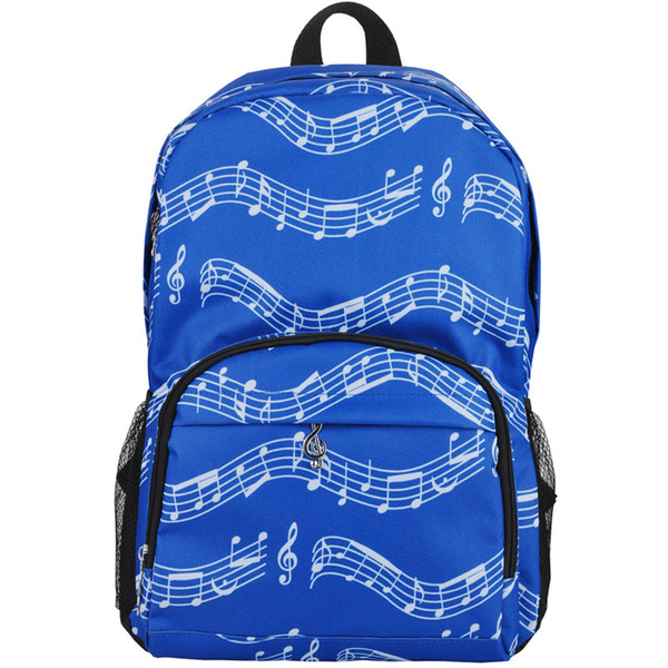 Durable Music Notes Pattern Packpack For School Relaxation Travel Stylish Double Shoulder Bags Racksacks Best Christmas Gifts For Boys