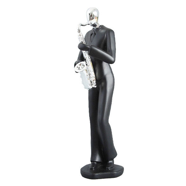 Classic Music Band Figurines Resin Art Saxophone Player Musician Figurine Home Office Living Room Decoration Gifts