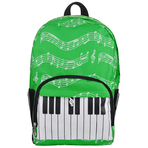 Fashion Piano Keyboard Pattern Packpack For School Relaxation Travel Stylish Double Shoulder Bags Racksacks