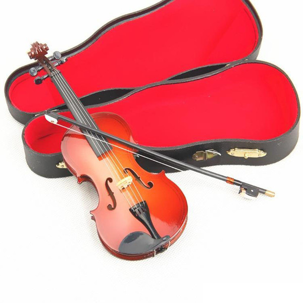 Free Shipping Mini Instruments Violin Decoration and 14cm With Pure Hand Made