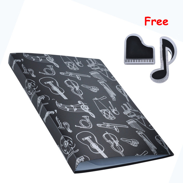 Music Sheet File Paper Storage Folder Documents Holder Blank Sheet Files Plastic A4 Size 40 Pockets