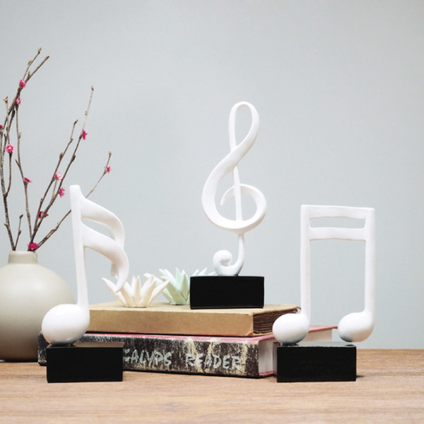 New Resin Musical Notes Figure Musical Clef Statue Best Music Gifts