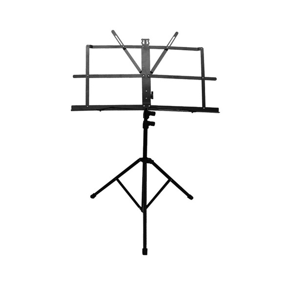 Enhanced Version Black Adjustable Folding Portable Sheet Music Stand With Carrying Bag