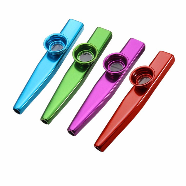 Simple Design Lightweight Kazoo Aluminum Alloy Metal for Guitar Instrument Music Lovers Instrument 4 Colors Optional