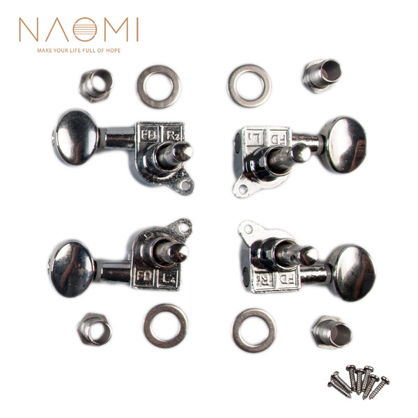 NAOMI 2R2L Universal Ukulele Tuning Pegs 4 String Guitar Tuning Pegs Machine Heads Tuners Ukulele Parts & Accessories New