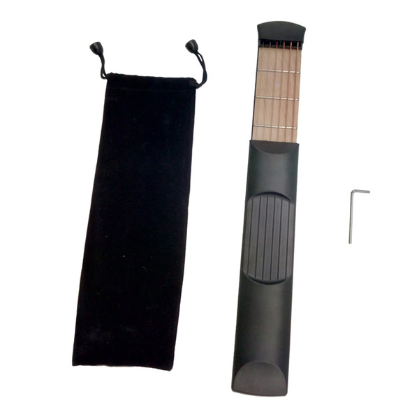 The pocket strings guitar Luvay Pocket Guitar Finger Exercise, Scales & Chords Practice Tool (6 Fret Black)