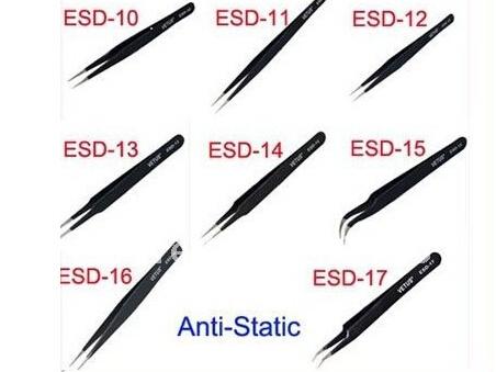 Wholesale-free shipping 8pcs/lot bga antistatic tweezers for bga repair,best price bga accessories, tweezer VETUS tweezers esd tweezer