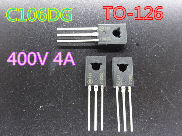 100pcs/lot New Triode Transistor C106DG C106D TO-126 400V 4A in stock free shipping