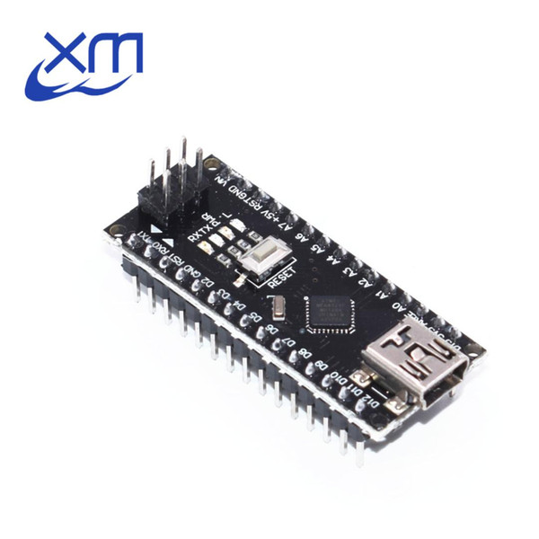 10pcs Black Soldered NANO V3 Mini USB With the bootloader Nano V3.0 controller compatible for CH340 16Mhz (hei) mega328p