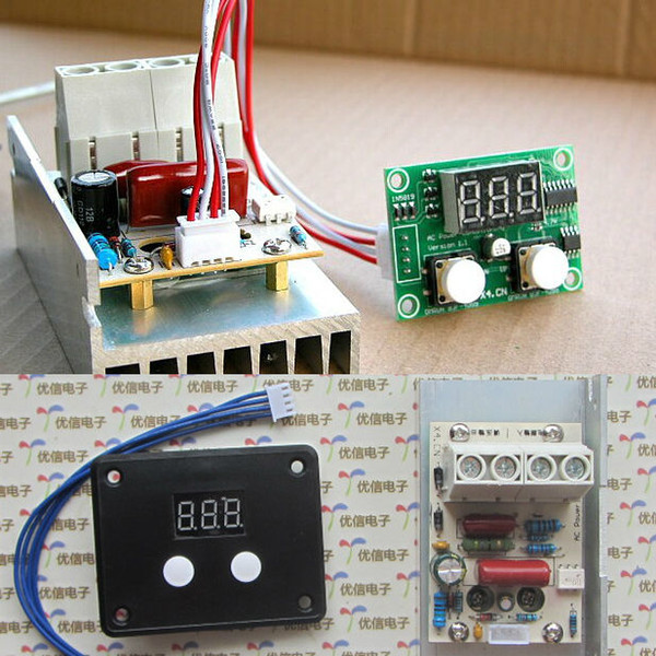 Freeshipping AC 220V 10000W SCR Voltage Regulator Speed Control Dimming Dimmers Thermostat FOR Electric furnace, water heater, lamps, iron
