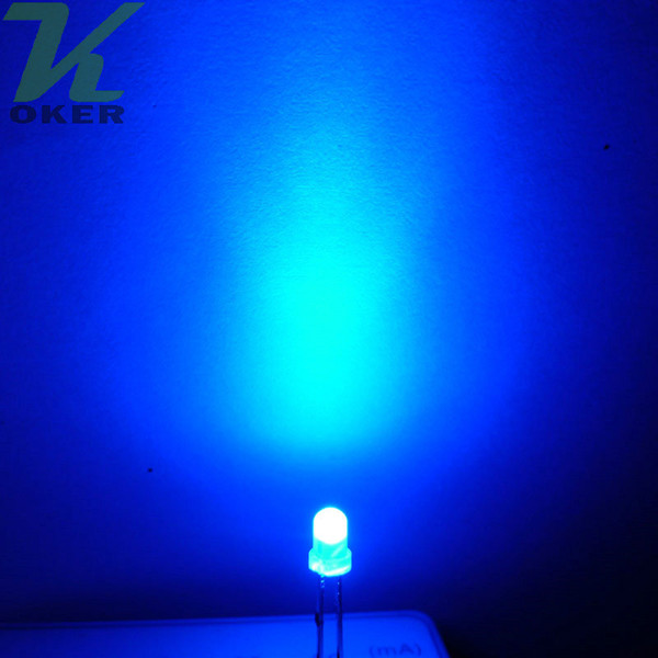 1000pcs 3mm Blue diffused LED Light Lamp led Diodes 3mm Diffused Blue Ultra Bright Round LED Light Free Shipping
