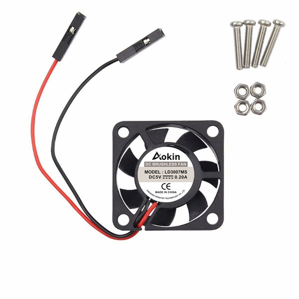 Raspberry Pi Fan Small Computer Fan Raspberry Pi Cooling 30x30x7mm Brushless CPU Cooling for 3 B+
