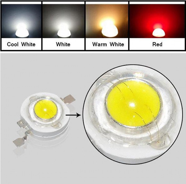 3W watt High Power LED Lamp Beads 220-240LM 700ma SMD Chip LEDs Diodes Bulb Red/Green/Blue/Warm White/Cool White