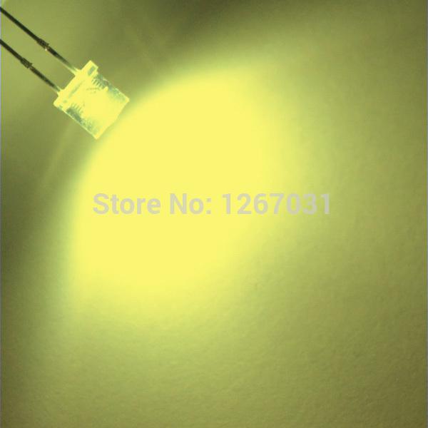 Wholesale-100pcs 5mm Flat top Warm white Wide Angle Light lamp LED ultra bright bulbs emitting diode F5mm Free shipping
