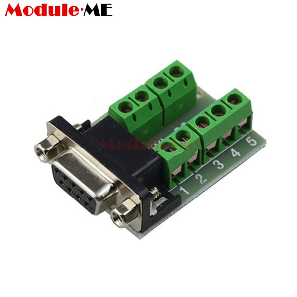 DB9 Male Adapter Signals Terminals Module RS232 Serial to Terminal DB9 Connector Board