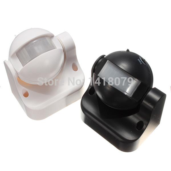 Wholesale-220-240V 50Hz 180 Degree Outdoor Security PIR Infrared Motion Sensor Detector Movement Switch Two color 12 Meter