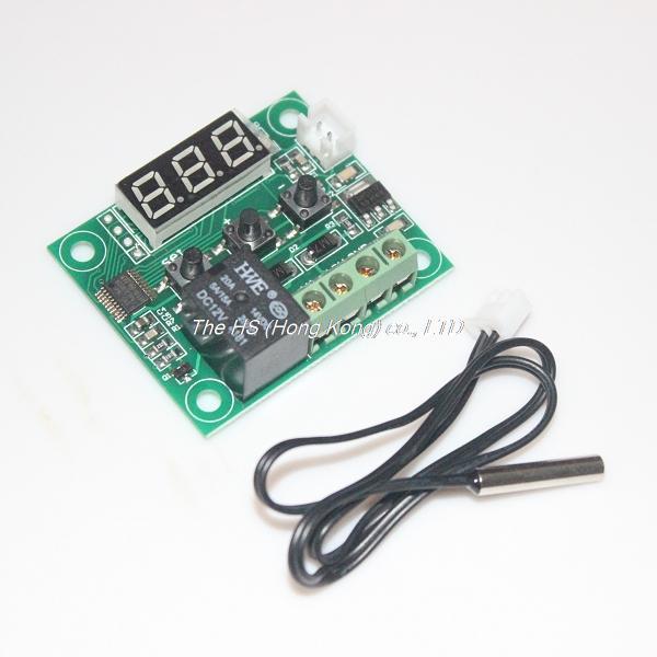 Wholesale-DC12V Digital Cool Heat temp Thermostat Thermometer Temperature Control On/Off Switch -50-110C Temperature Control Switch w1209